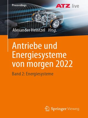cover image of Antriebe und Energiesysteme von morgen 2022